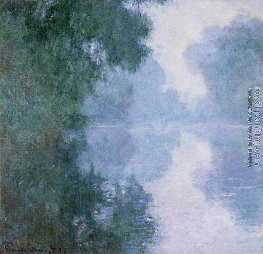 Claude Oscar Monet : Arm of the Seine near Giverny in the Fog